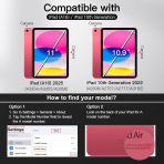 JETech Apple iPad A16 Klavyeli K�l�f (11 in�)-Pink