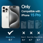 JETech Apple iPhone 15 Pro Temperli Cam Ekran Koruyucu (3 Adet)