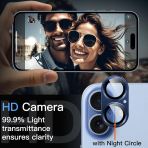 JETech Apple iPhone 17 Kamera Koruyucu-Blue