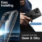 JETech Apple iPhone 16 Pro 5i 1 Arada Ekran Koruyucu-Black