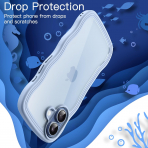 JETech Apple iPhone 17 Cute Dalgal Klf -Blue