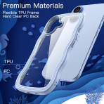 JETech Apple iPhone 17 Cute Dalgal Klf -Blue