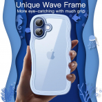 JETech Apple iPhone 17 Cute Dalgal Klf -Blue