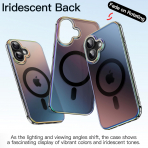 JETech Apple iPhone 16 Iridescent Klf-Iridescent Black 