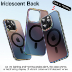 JETech Apple iPhone 16 Pro Iridescent Klf-Iridescent Black 