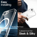 JETech Apple iPhone 16e Manyetik Klf -Clear