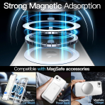 JETech Apple iPhone 16e Manyetik Klf -Clear