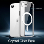 JETech Apple iPhone 16e Manyetik Klf -Clear