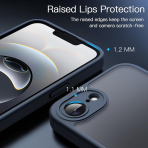 JETech Apple iPhone 16e Mat Klf-Storm Blue