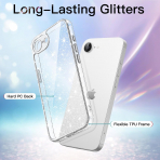 JETech Apple iPhone 16e Parltl Klf -Clear