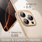 JETech Apple iPhone 16 Pro nce Klf-Desert Titanium 