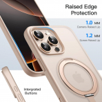 JETech Apple iPhone 16 Pro Max 360 Dndrlebilir Klf- Desert Titanium