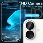 JETech Apple iPhone 16/16 Plus Kamera Koruyucu