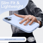 JETech Apple iPhone 17 Silikon Klf -Blue