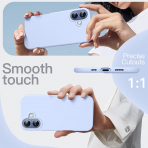 JETech Apple iPhone 17 Silikon Klf -Blue