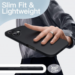 JETech Apple iPhone 17 Silikon Klf -Black