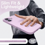 JETech Apple iPhone 17 Silikon Klf -Purple