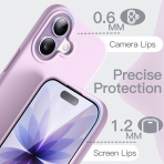 JETech Apple iPhone 17 Silikon Klf -Purple