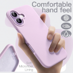 JETech Apple iPhone 17 Silikon Klf -Purple