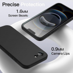 JETech Apple iPhone 16e Silikon Klf -Midnight Green