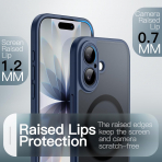JETech Apple iPhone 17 Manyetik Klf -Storm Blue