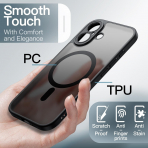 JETech Apple iPhone 17 Manyetik Klf -Black