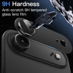 JETech Apple iPhone Air Kamera Koruyucu-Black