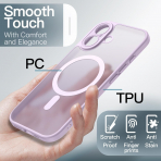 JETech Apple iPhone 17 Manyetik K�l�f -Lavender