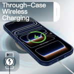 JETech Apple iPhone 17 Pro Mat K�l�f-Dark Blue