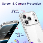 JETech Apple iPhone 17 Pro Max effaf Klf-Clear