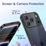 JETech Apple iPhone 17 Pro Max effaf Klf-Black