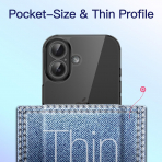 JETech Apple iPhone 17 effaf Klf-Black