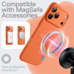 JETech Apple iPhone 17 Pro Max Silikon Klf-Orange