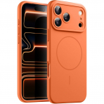 JETech Apple iPhone 17 Pro Max Silikon Klf-Orange