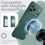 JETech Apple iPhone 17 Pro Max Silikon Klf-Midnight Green