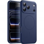 JETech Apple iPhone 17 Pro Max Silikon Klf-Dark Blue