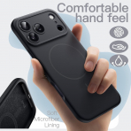 JETech Apple iPhone 17 Pro Max Silikon Klf-Black