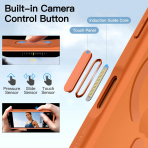 JETech iPhone 17 Pro Max Tam Korumal Klf-Orange