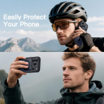 JETech iPhone 17 Pro Max Tam Korumal Klf-Black