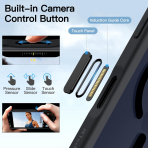 JETech iPhone 17 Pro Max Tam Korumal Klf-Black