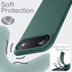 JETech Apple iPhone Air Silikon Klf -Midnight Green