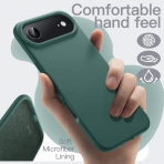 JETech Apple iPhone Air Silikon Klf -Midnight Green