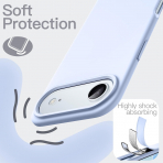 JETech Apple iPhone Air Silikon Klf -Blue