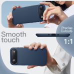 JETech Apple iPhone Air Silikon Klf -Navy Blue