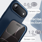 JETech Apple iPhone Air Silikon Klf -Navy Blue
