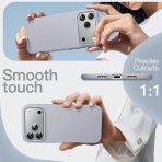 JETech Apple iPhone 17 Pro Silikon Klf -Grey
