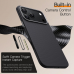 JETech Aramid iPhone 18 Pro Max �nce MagSafe K�l�f-Black