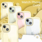 JETech Cute Dalgal iPhone 15 Klf -Yellow
