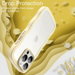 JETech Cute Dalgal iPhone 15 Pro Klf -Yellow