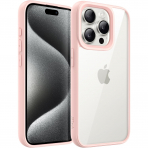 JETech Darbeye Dayankl iPhone 15 Pro Mat Klf-Pink
